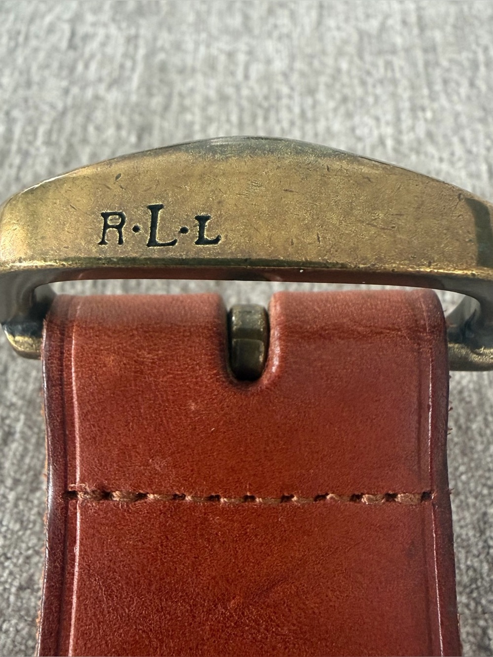 Lauren Ralph Lauren Women's Wide Saddle Leather Equestrian Brown Belt - Picture 3 of 13